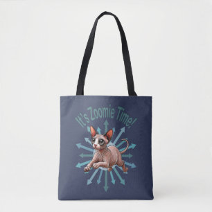 Bolsa Tote É Zoomie Time Sphynx Cat