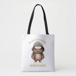 Bolsa Tote Eagle Bird, eu não sou teimoso, meu jeito é sempre