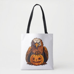Bolsa Tote Eagle Pumpkin Lazy Halloween Party