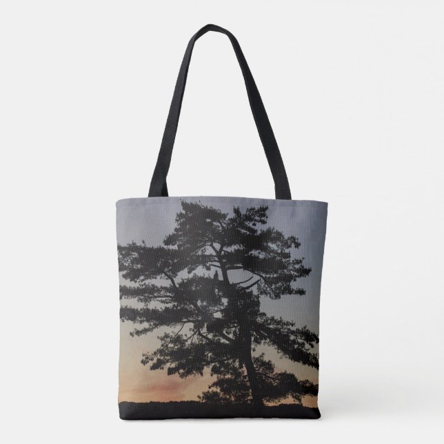 Bolsa Tote Eagle Sunset Tree (Verso)