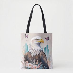Bolsa Tote Eagle Vintage Animal Nature Environment Art