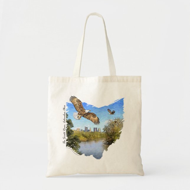 Bolsa Tote Eagles Scioto River Columbus Ohio Tote Bag (Frente)
