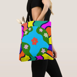 Bolsa Tote Earth Retro Vibes Art