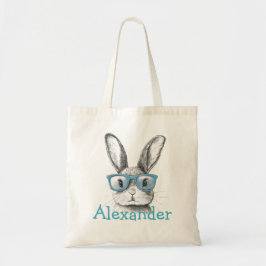 Bolsa Tote Easter Kids Name Boys Cool Cute Bunny Rabbit