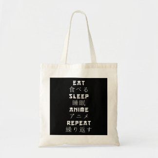 Bolsa Tote Eat Sleep Anime Repete O Sobreloso Japonês De Mana