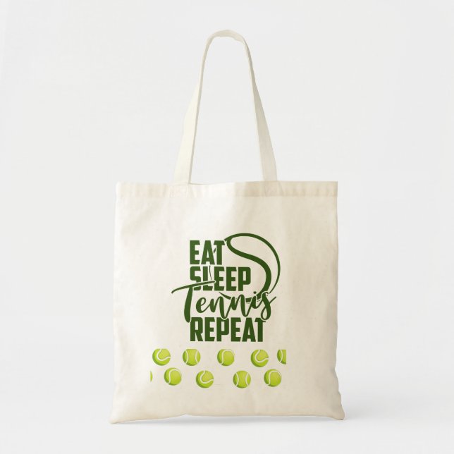 Bolsa Tote Eat Sleep Tênis Repetir com tênis (Frente)