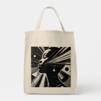 Bolsa Tote Ébano Abstrato