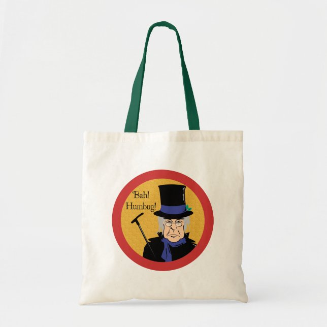 Bolsa Tote Ebenezer Scrooge Bah! Farsa! (Frente)
