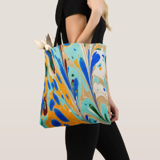 Bolsa Tote Ebru Art Impressão