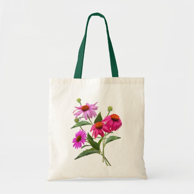 Bolsa Tote Echinacea Buquê (Frente)
