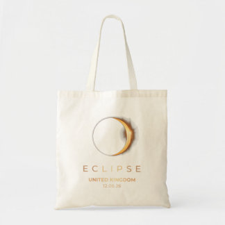 Bolsa Tote Eclipse Solar Reino Unido 2026 Homens Mulheres Sol