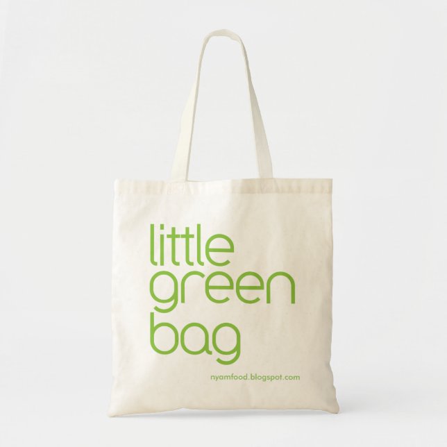 Bolsa Tote eco amigável - pouco saco verde (Frente)