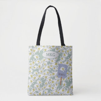 Bolsa Tote Edelweiss Sound of Music Elegant - Ilustrado à Mão