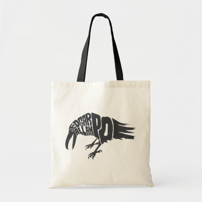 Bolsa Tote Edgar Allan Poe - o corvo (Frente)