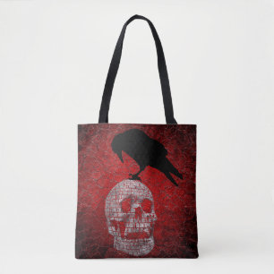 Bolsa Tote Edgar Allen Poe O Design Gothic Raven