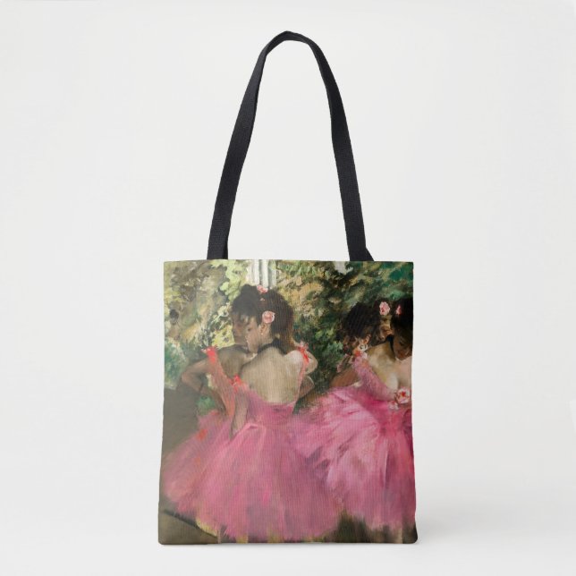 Bolsa Tote Edgar Degas - Dançarinos a rosa (Frente)