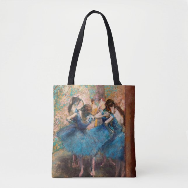 Bolsa Tote Edgar Degas - Dançarinos em azul (Frente)