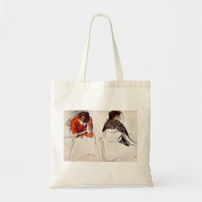 Bolsa Tote Edgar Degas - duas mulheres assentadas (Frente)