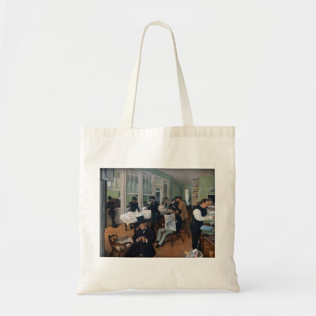 Bolsa Tote Edgar Degas - Escritório de Algodão em Nova Orlean (Frente)