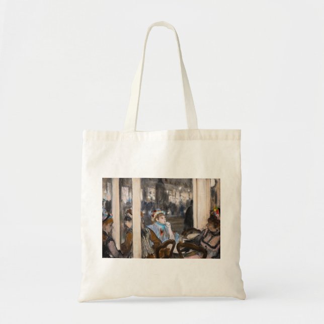 Bolsa Tote Edgar Degas - Mulheres num Café Terrace à Noite (Frente)