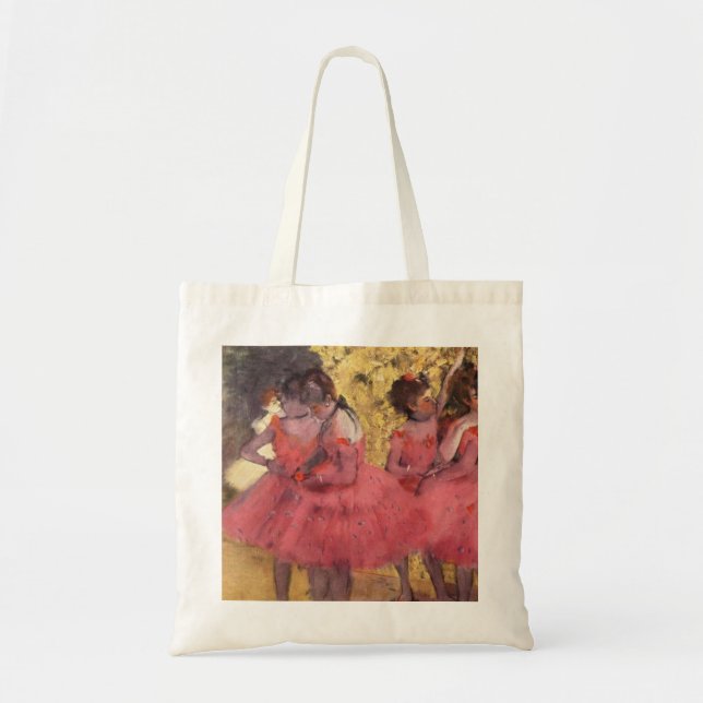 Bolsa Tote Edgar Degas Os Dançarinos Rosa (Frente)