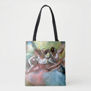 Bolsa Tote Edgar Degas   quatro bailarinas no palco