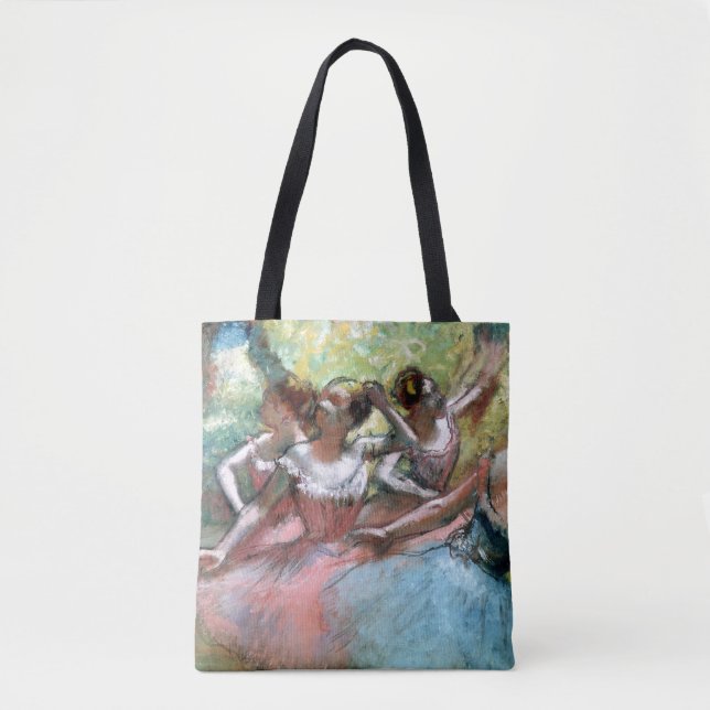 Bolsa Tote Edgar Degas | quatro bailarinas no palco (Frente)