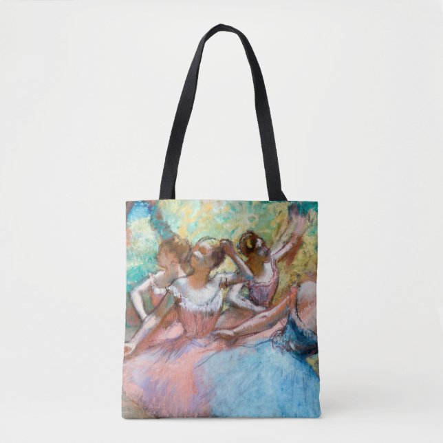 Bolsa Tote Edgar Degas - Quatro Ballerinas no Palco (Frente)