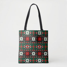 Bolsa Tote Edição 3 do Natal Fair Isle Escandinavo