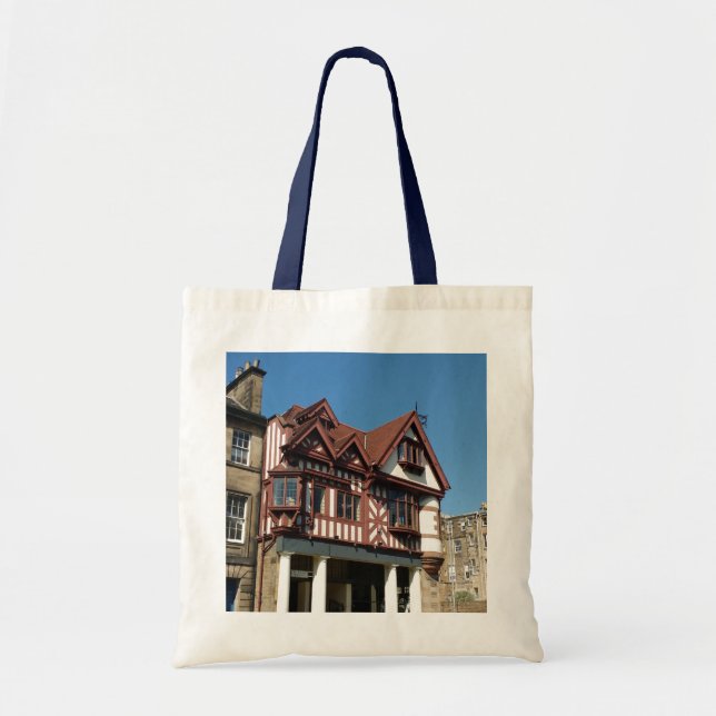 Bolsa Tote Edifício de carvalho Tudor, Edimburgo, Escócia (Frente)