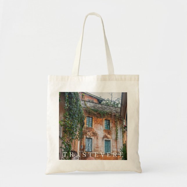 Bolsa Tote Edifícios de Roma Trastevere veem o saco (Frente)
