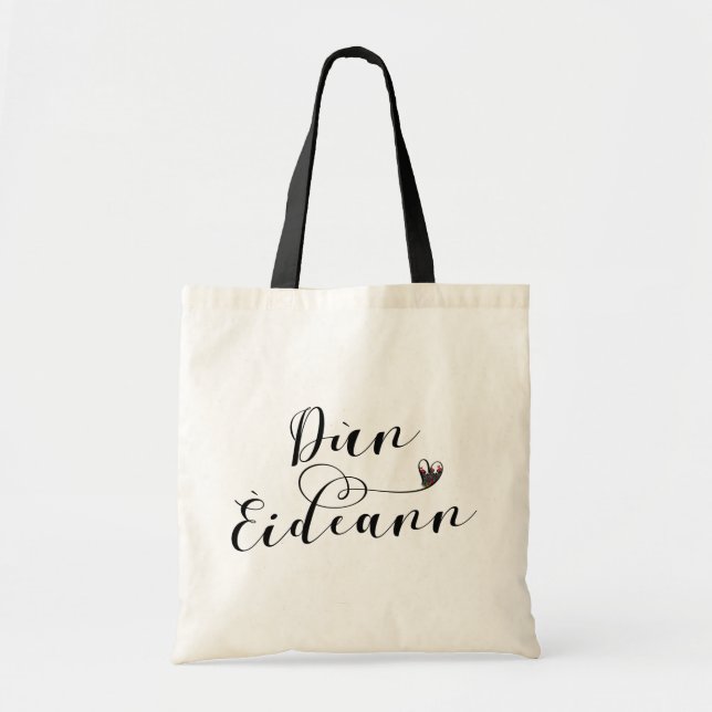 Bolsa Tote Edinburgh Flag Heart, Dùn Èideann (Frente)