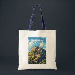 Bolsa Tote Edinburgh Scotland Viagem Art Vintage<br><div class="desc">Edinburgh retro vetor viagem design. Edimburgo é a capital compacta e montanhosa da Escócia. Tem uma Cidade Velha medieval e uma Nova Cidade Georgiana elegante com jardins e edifícios neoclássicos.</div>