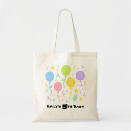 Bolsa Tote Editable Crayon Style – Balloon Bash for Kids