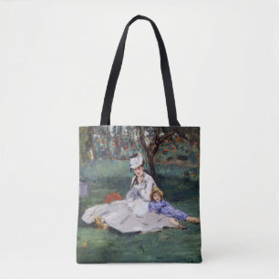 Bolsa Tote Edouard Manet - A família Monet no seu jardim