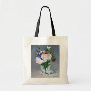 Bolsa Tote Edouard Manet - Flores em um vaso de cristal
