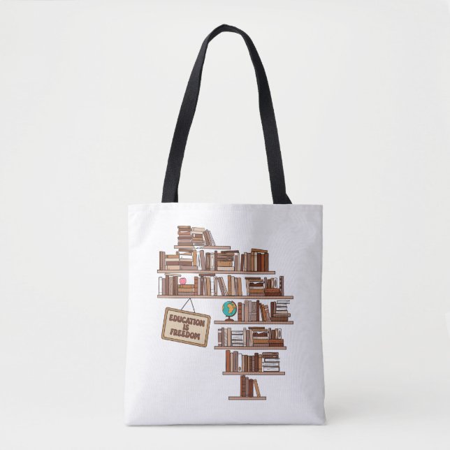 Bolsa Tote Educação é liberdade (Frente)