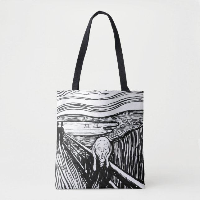 Bolsa Tote Edvard Munch - A litografia do Gritar (Frente)