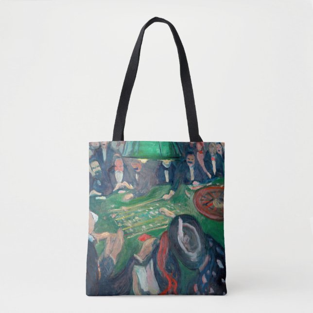 Bolsa Tote Edvard Munch - A Mesa Roulette em Monte Carlo (Frente)