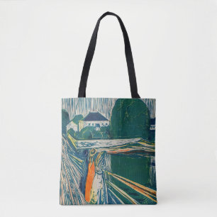 Bolsa Tote Edvard Munch - As Meninas na Ponte, Lithógrafo