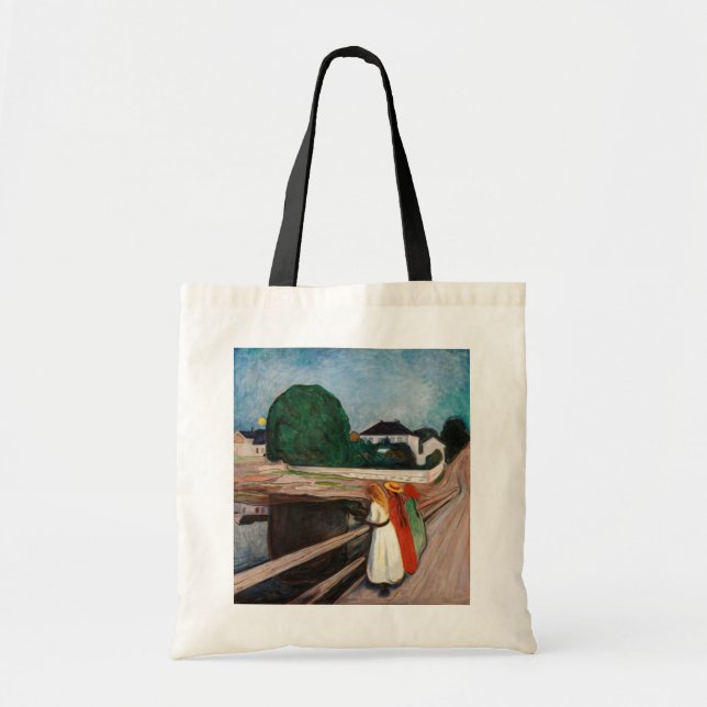 Bolsa Tote Edvard Munch - As Raparigas na Ponte (Frente)