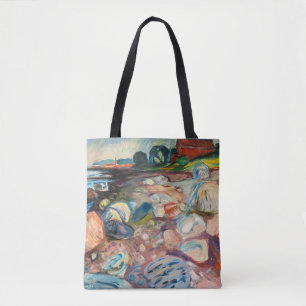 Bolsa Tote Edvard Munch - Shore com Casa Vermelha