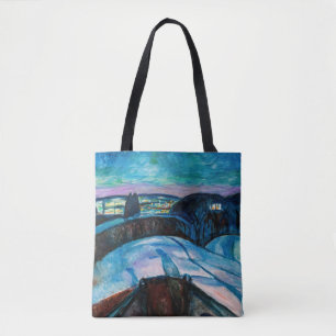 Bolsa Tote Edvard Munch - Starry Night 1922