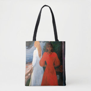 Bolsa Tote Edvard Munch - Vermelho e Branco