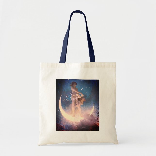 Bolsa Tote Edwin Blashfield Stars Disparando Arte Nouveau (Frente)