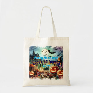Bolsa Tote Eerie Halloween Night Watercolor