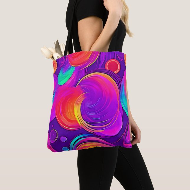 Bolsa Tote Eetal Neon: Sonhos Abstrato (Close Up)