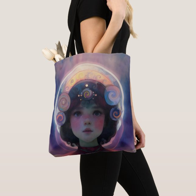Bolsa Tote Eethal Fantasy Celestial Child Dream Guardian (Close Up)