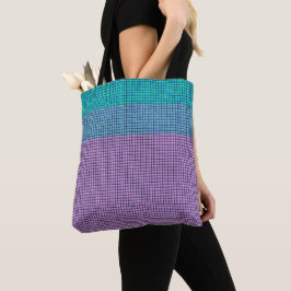 Bolsa Tote Efeito de ponto agulha bonito > Saco de compras c