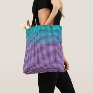 Bolsa Tote Efeito de ponto agulha bonito >  Saco de compras c
